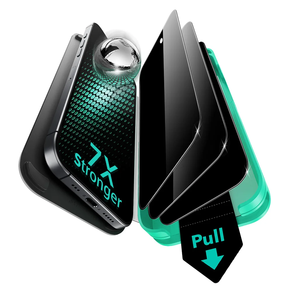 ESR รุ่น UltraFit Armorite Privacy Screen Protector - ฟิล์มหน้าจอ iPhone 17/16 Pro (แพ็ค 3 ชิ้น) 1 ESR รุ่น UltraFit Armorite Privacy Screen Protector - ฟิล์มหน้าจอ iPhone 17/16 Pro (แพ็ค 3 ชิ้น)