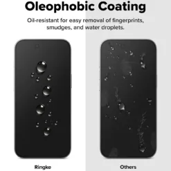 Ringke รุ่น Easy Slide Privacy Temper Glass - ฟิล์มกระจก iPhone 17 (ฟิล์ม 2 แผ่นพร้อมอุปกรณ์ติดตั้ง)