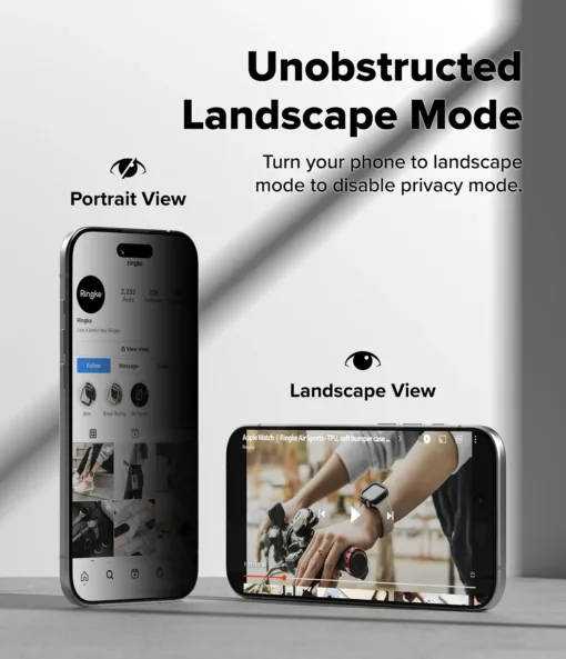 Ringke รุ่น Easy Slide Privacy Temper Glass - ฟิล์มกระจก iPhone 17 (ฟิล์ม 2 แผ่นพร้อมอุปกรณ์ติดตั้ง) - Image 10