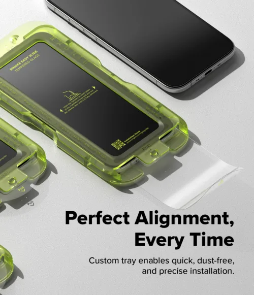 Ringke รุ่น Easy Slide Temper Glass - ฟิล์มกระจก iPhone 17 (ฟิล์ม 2 แผ่นพร้อมอุปกรณ์ติดตั้ง) - Image 6