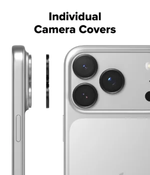 Ringke รุ่น Camera Lens Frame Glass - กระจกเลนส์กล้อง iPhone 17 Pro / Pro Max (ฟิล์ม 2 ชิ้น)