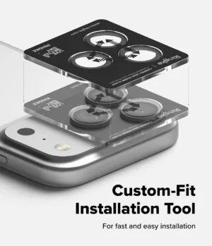 Ringke รุ่น Camera Lens Frame Glass - กระจกเลนส์กล้อง iPhone 17 Pro / Pro Max (ฟิล์ม 2 ชิ้น)