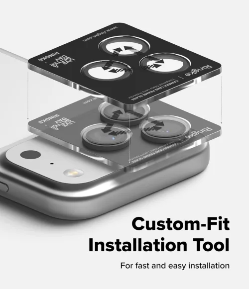 Ringke รุ่น Camera Lens Frame Glass - กระจกเลนส์กล้อง iPhone 17 Pro / Pro Max (ฟิล์ม 2 ชิ้น) - Image 3