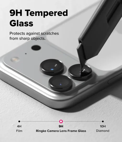 Ringke รุ่น Camera Lens Frame Glass - กระจกเลนส์กล้อง iPhone 17 Pro / Pro Max (ฟิล์ม 2 ชิ้น) - Image 4