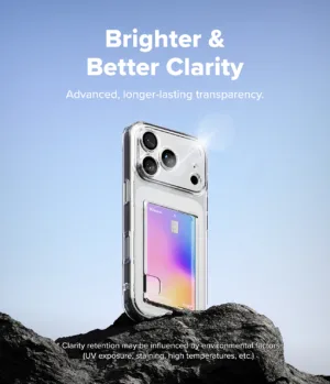 Ringke รุ่น Fusion Card - เคส iPhone 17 Pro Max - สี Clear