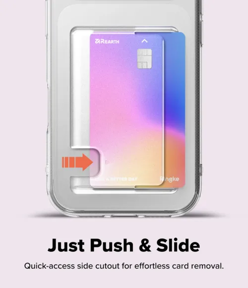 Ringke รุ่น Fusion Card - เคส iPhone 17 Pro Max - สี Clear - Image 2