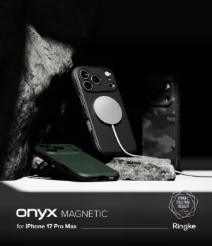 Ringke รุ่น Onyx (Magnetic) - เคส iPhone 17 Pro Max - สี Camo Black