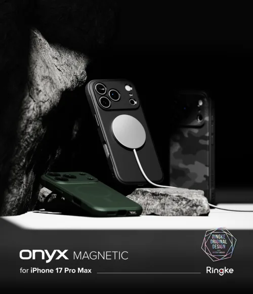 Ringke รุ่น Onyx (Magnetic) - เคส iPhone 17 Pro Max - สี Camo Black - Image 5