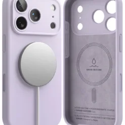Ringke รุ่น Silicone (Magnetic) - เคส iPhone 17 Pro Max - สี Light Purple