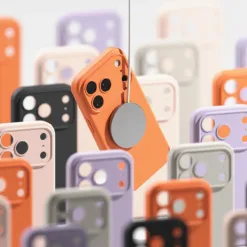 Ringke รุ่น Silicone (Magnetic) - เคส iPhone 17 Pro Max - สี Light Purple
