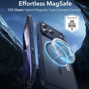 ESR รุ่น Classic Hybrid Case (Camera Control Button) - เคส iPhone 17 Pro Max - สี Frosted Blue 8 ESR รุ่น Classic Hybrid Case (Camera Control Button) - เคส iPhone 17 Pro Max - สี Frosted Blue