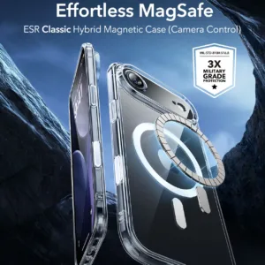 ESR รุ่น Classic Hybrid Case (Camera Control Button) - Bundle Set - เคสรวมฟิล์มในชุด iPhone Air - สี Clear 9 ESR รุ่น Classic Hybrid Case (Camera Control Button) - Bundle Set - เคสรวมฟิล์มในชุด iPhone Air - สี Clear