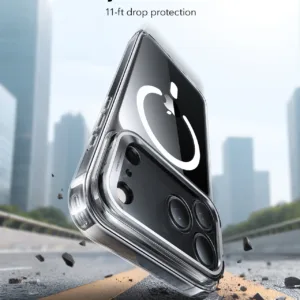 ESR รุ่น Classic Hybrid Case with Stash Stand (Camera Control Button) - เคส iPhone 17 Pro Max - สี Clear