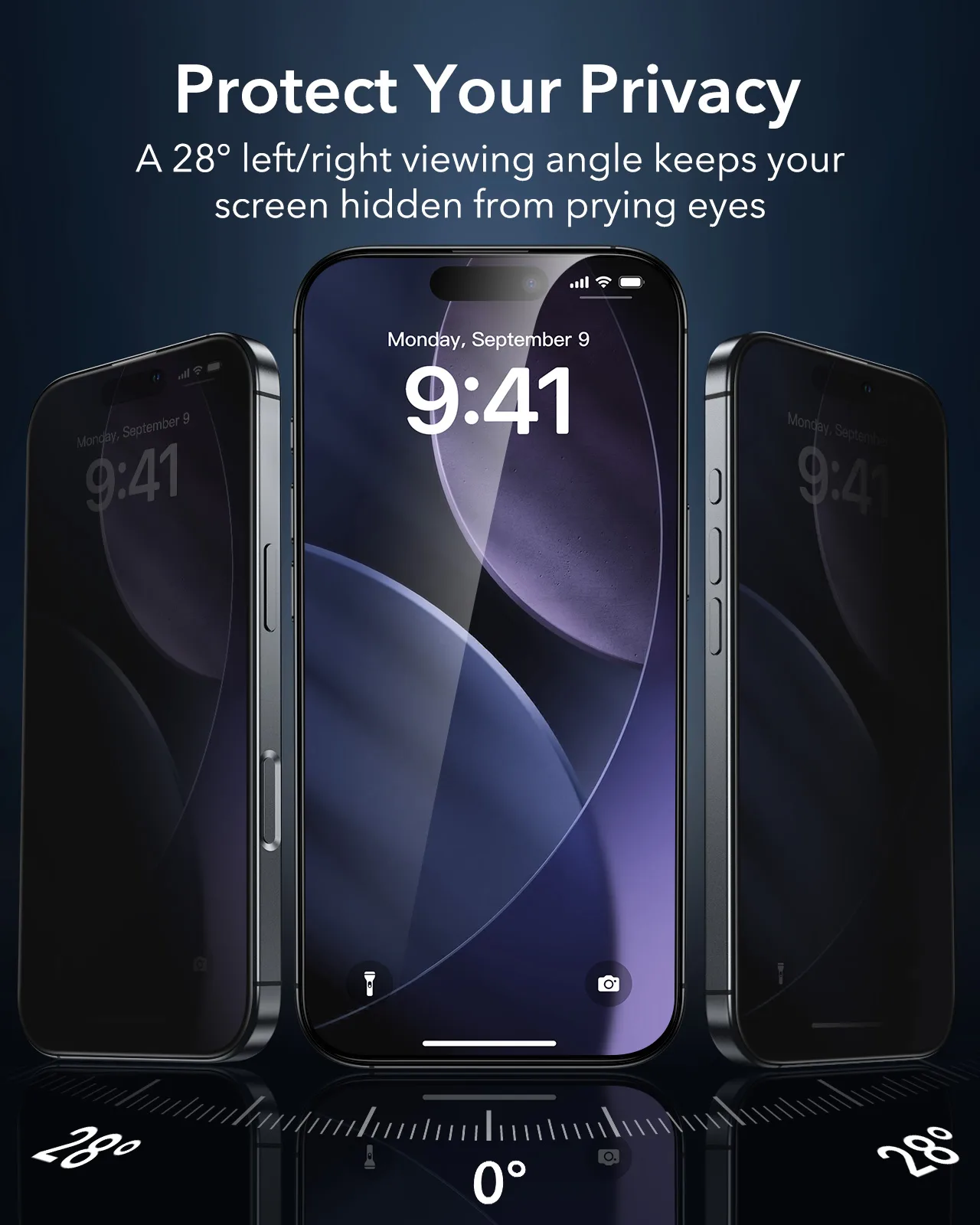 ESR รุ่น UltraFit Armorite Privacy Screen Protector - ฟิล์มหน้าจอ iPhone 17/16 Pro (แพ็ค 3 ชิ้น) 7 ESR รุ่น UltraFit Armorite Privacy Screen Protector - ฟิล์มหน้าจอ iPhone 17/16 Pro (แพ็ค 3 ชิ้น) - Image 7