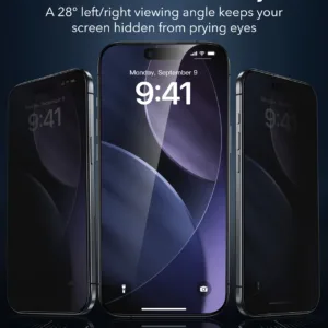 ESR รุ่น UltraFit Armorite Privacy Screen Protector - ฟิล์มหน้าจอ iPhone Air (แพ็ค 3 ชิ้น) 14 ESR รุ่น UltraFit Armorite Privacy Screen Protector - ฟิล์มหน้าจอ iPhone Air (แพ็ค 3 ชิ้น)