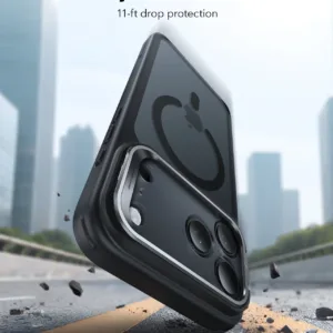 ESR รุ่น Classic Hybrid Case with Stash Stand (Camera Control Button) - เคส iPhone 17 Pro - สี Frosted Black 11 ESR รุ่น Classic Hybrid Case with Stash Stand (Camera Control Button) - เคส iPhone 17 Pro - สี Frosted Black