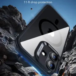 ESR รุ่น Classic Hybrid Case (Camera Control Button) - เคส iPhone 17 - สี Clear Black