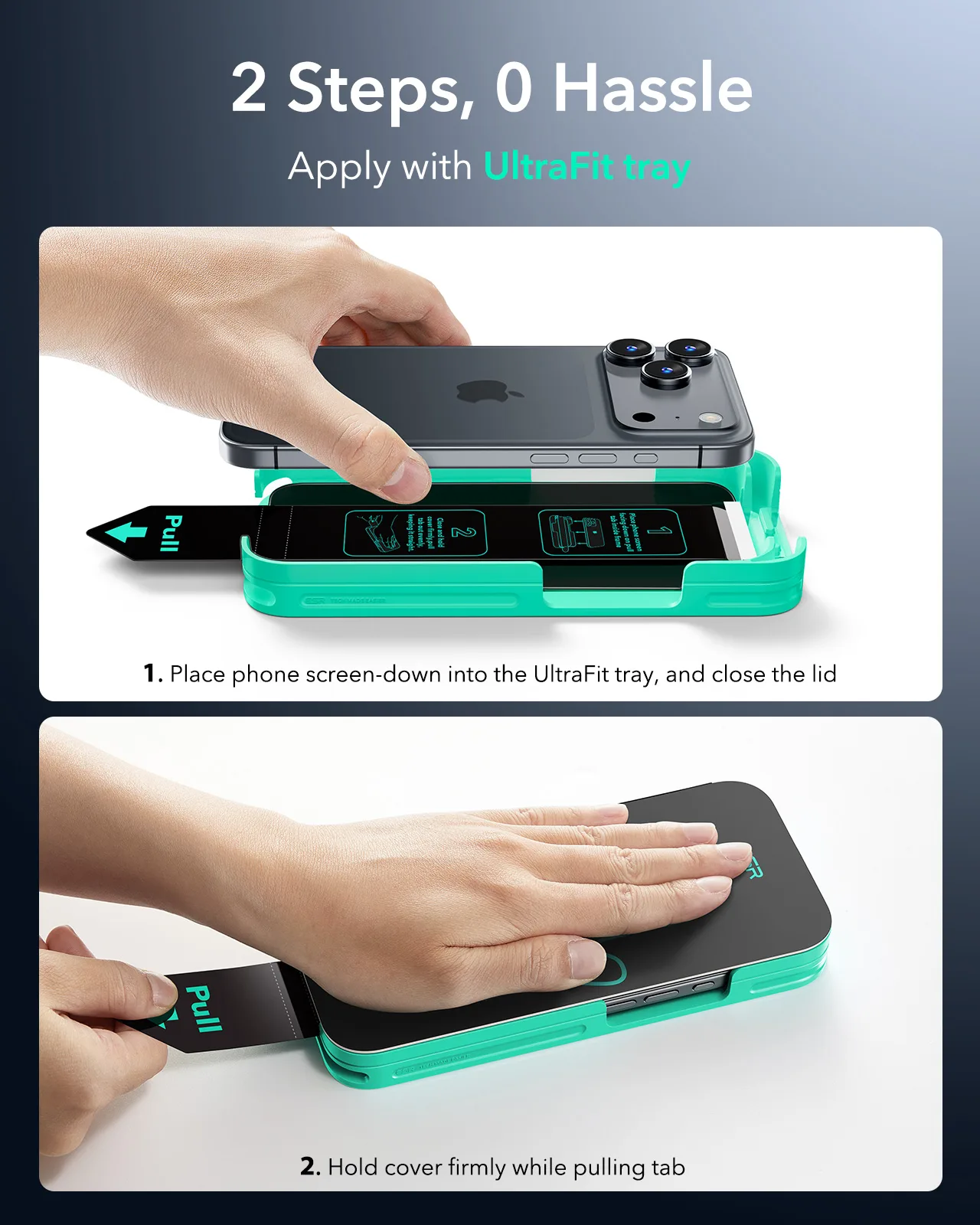 ESR รุ่น UltraFit Armorite Privacy Screen Protector - ฟิล์มหน้าจอ iPhone 17 Pro (แพ็ค 3 ชิ้น) 6 ESR รุ่น UltraFit Armorite Privacy Screen Protector - ฟิล์มหน้าจอ iPhone 17 Pro (แพ็ค 3 ชิ้น) - Image 6