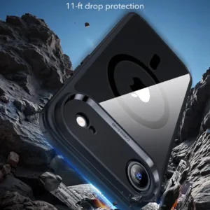 ESR รุ่น Classic Hybrid Case (Camera Control Button) - Bundle Set - เคสรวมฟิล์มในชุด iPhone Air - สี Clear Black