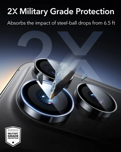 [Pre-Order] ESR รุ่น Armorite Camera Lens - กระจกเลนส์กล้อง iPhone 17/16/15/14 (เฉพาะ Pro /Pro Max) - Image 4