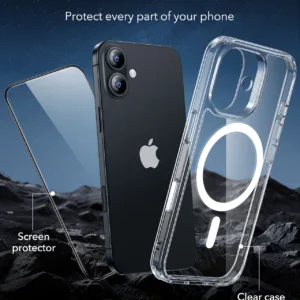 ESR รุ่น Classic Hybrid Case (Camera Control Button) - Bundle Set - เคสรวมฟิล์มในชุด iPhone 17 - สี Clear 14 ESR รุ่น Classic Hybrid Case (Camera Control Button) - Bundle Set - เคสรวมฟิล์มในชุด iPhone 17 - สี Clear