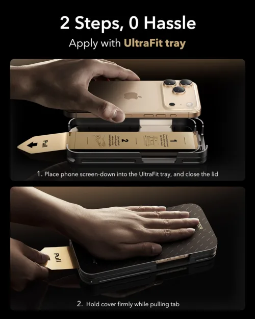 ESR รุ่น UltraFit Armorite® Pro Screen Protector - ฟิล์มกระจก iPhone 17 Pro - สี Clear - Image 9