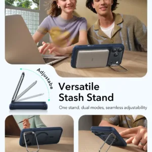 ESR รุ่น Classic Hybrid Case with Stash Stand (Camera Control Button) - เคส iPhone 17 Pro Max - สี Frosted Green 12 ESR รุ่น Classic Hybrid Case with Stash Stand (Camera Control Button) - เคส iPhone 17 Pro Max - สี Frosted Green