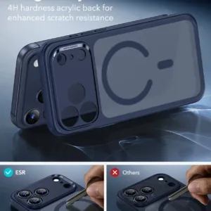 ESR รุ่น Classic Hybrid Case (Camera Control Button) - เคส iPhone 17 Pro Max - สี Frosted Blue 12 ESR รุ่น Classic Hybrid Case (Camera Control Button) - เคส iPhone 17 Pro Max - สี Frosted Blue