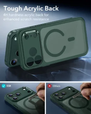 ESR รุ่น Classic Hybrid Case (Camera Control Button) - เคส iPhone 17 Pro Max - สี Frosted Green