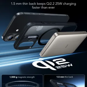 ESR รุ่น Classic Hybrid Case (Camera Control Button) - Bundle Set - เคสรวมฟิล์มในชุด iPhone 17 - สี Clear Black 13 ESR รุ่น Classic Hybrid Case (Camera Control Button) - Bundle Set - เคสรวมฟิล์มในชุด iPhone 17 - สี Clear Black