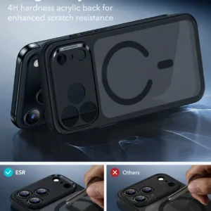 ESR รุ่น Classic Hybrid Case (Camera Control Button) - เคส iPhone 17 Pro - สี Frosted Black 12 ESR รุ่น Classic Hybrid Case (Camera Control Button) - เคส iPhone 17 Pro - สี Frosted Black