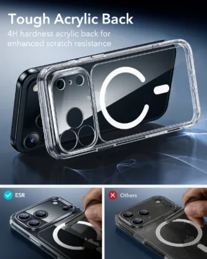 ESR รุ่น Classic Hybrid Case (Camera Control Button) - เคส iPhone 17 Pro - สี Clear