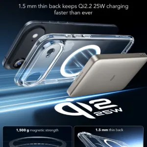 ESR รุ่น Classic Hybrid Case (Camera Control Button) - Bundle Set - เคสรวมฟิล์มในชุด iPhone Air - สี Clear 13 ESR รุ่น Classic Hybrid Case (Camera Control Button) - Bundle Set - เคสรวมฟิล์มในชุด iPhone Air - สี Clear