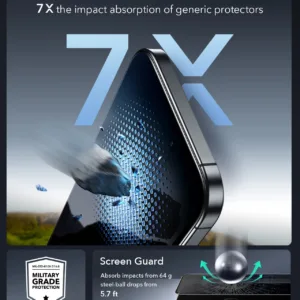 ESR รุ่น UltraFit Armorite Privacy Screen Protector - ฟิล์มหน้าจอ iPhone 17/16 Pro (แพ็ค 3 ชิ้น) 11 ESR รุ่น UltraFit Armorite Privacy Screen Protector - ฟิล์มหน้าจอ iPhone 17/16 Pro (แพ็ค 3 ชิ้น)