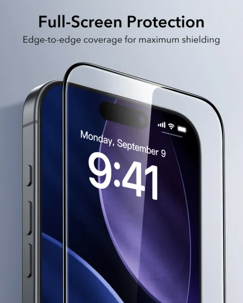 ESR รุ่น UltraFit Classic Screen Protector - ฟิล์มกระจก iPhone 17 Pro - สี Clear - Image 4