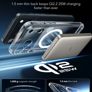 ESR รุ่น Classic Hybrid Case (Camera Control Button) - Bundle Set - เคสรวมฟิล์มในชุด iPhone 17 Pro - สี Clear 13 ESR รุ่น Classic Hybrid Case (Camera Control Button) - Bundle Set - เคสรวมฟิล์มในชุด iPhone 17 Pro - สี Clear