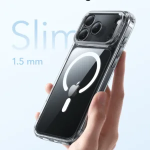 ESR รุ่น Classic Hybrid Case with Stash Stand (Camera Control Button) - เคส iPhone 17 Pro Max - สี Clear