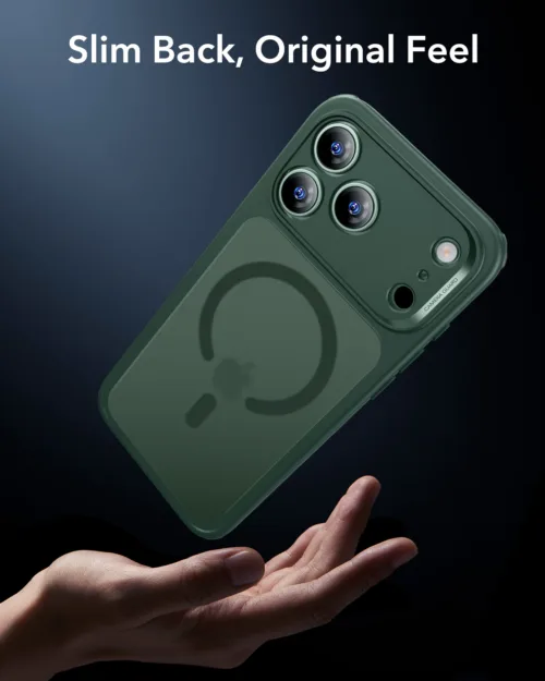 ESR รุ่น Classic Hybrid Case (Camera Control Button) - เคส iPhone 17 Pro Max - สี Frosted Green - Image 7