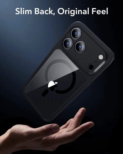 ESR รุ่น Classic Hybrid Case (Camera Control Button) - เคส iPhone 17 Pro Max - สี Clear Black - Image 7