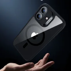 ESR รุ่น Classic Hybrid Case (Camera Control Button) - เคส iPhone 17 - สี Clear Black