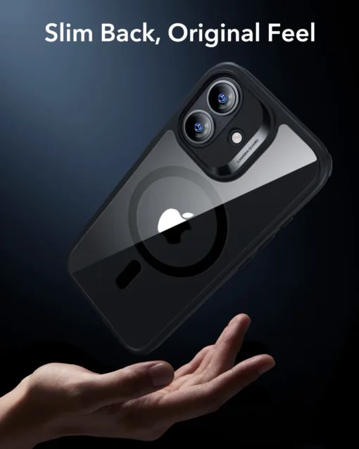 ESR รุ่น Classic Hybrid Case (Camera Control Button) - เคส iPhone 17 - สี Clear Black - Image 7