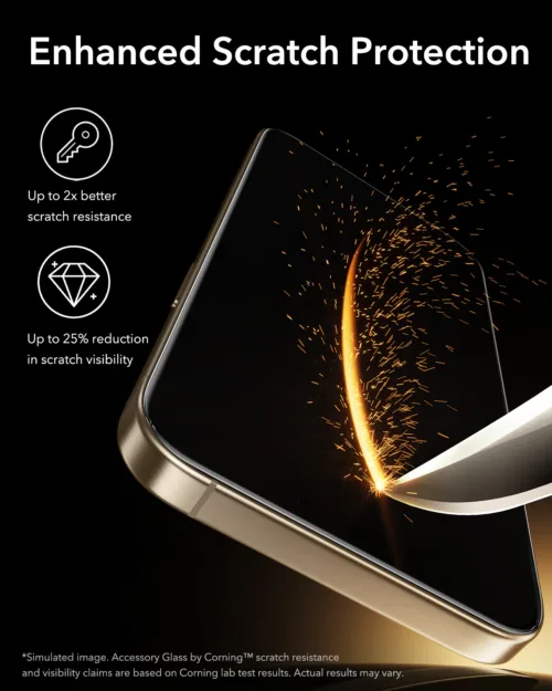 ESR รุ่น UltraFit Armorite® Pro Screen Protector - ฟิล์มกระจก iPhone 17 Pro - สี Clear - Image 6