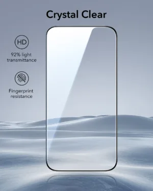 ESR รุ่น UltraFit Classic Screen Protector - ฟิล์มกระจก iPhone 17 Pro - สี Clear