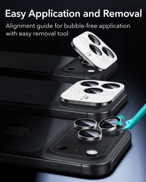 [Pre-Order] ESR รุ่น Armorite Camera Lens - กระจกเลนส์กล้อง iPhone 17/16/15/14 (เฉพาะ Pro /Pro Max) - Image 7