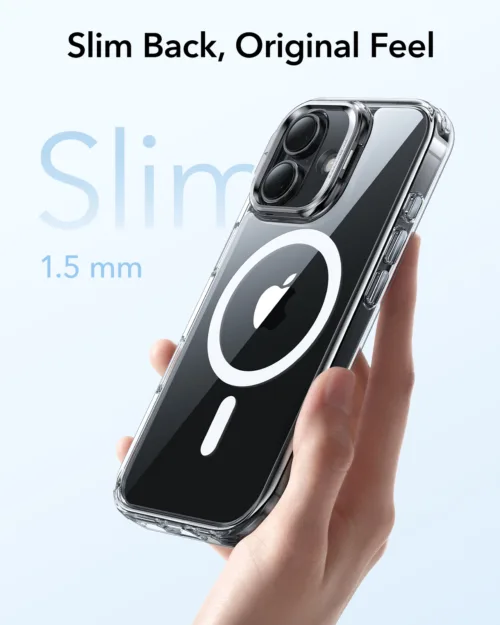 ESR รุ่น Classic Hybrid Case with Stash Stand (Camera Control Button) - เคส iPhone 17 - สี Clear - Image 7