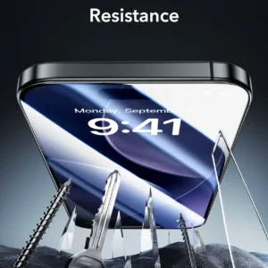 ESR รุ่น UltraFit Armorite Privacy Screen Protector - ฟิล์มหน้าจอ iPhone 17/16 Pro (แพ็ค 3 ชิ้น) 9 ESR รุ่น UltraFit Armorite Privacy Screen Protector - ฟิล์มหน้าจอ iPhone 17/16 Pro (แพ็ค 3 ชิ้น)