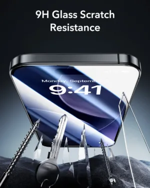ESR รุ่น UltraFit Armorite Screen Protector - ฟิล์มหน้าจอ iPhone 17 Pro Max - สี Clear (แพ็ค 2 ชิ้น)