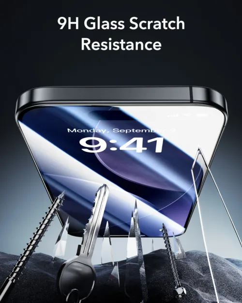 ESR รุ่น UltraFit Armorite Screen Protector - ฟิล์มหน้าจอ iPhone 17 Pro Max - สี Clear (แพ็ค 2 ชิ้น) - Image 2