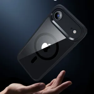 ESR รุ่น Classic Hybrid Case (Camera Control Button) - Bundle Set - เคสรวมฟิล์มในชุด iPhone Air - สี Clear Black