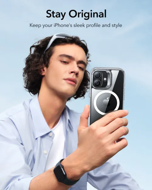 ESR รุ่น Classic Hybrid Case with Stash Stand (Camera Control Button) - เคส iPhone 17 - สี Clear - Image 8
